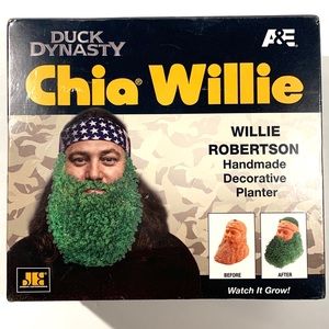 🌈 2/$15 Chia head “Willie” Duck Dynasty planter